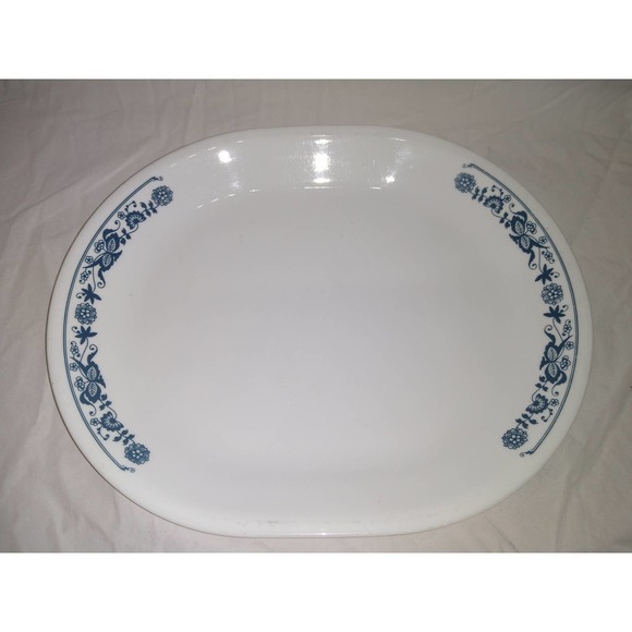Corelle old town blue blue onion platter serving tray - Picture 1 of 3